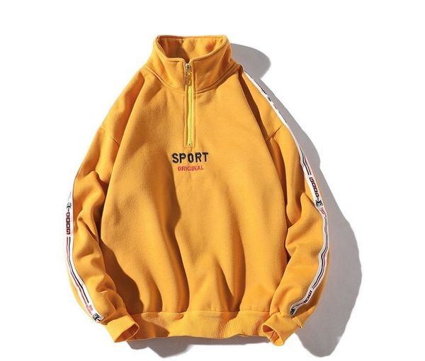 

mens hoodie hoodies man new 2020 lente herfst mannen streetwear hoodie lange mouw rits hip hop hoody man, Black