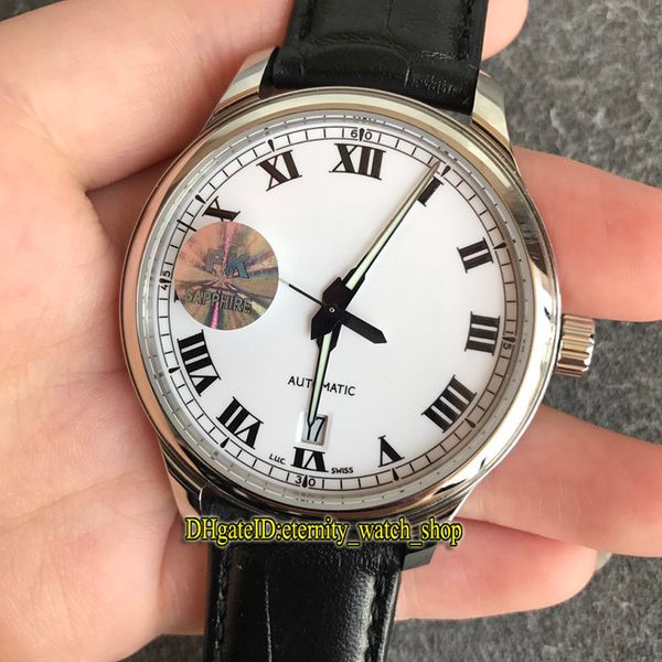 

v2 upgrade version fkf l.u.c 1937 classic 168544-3001 white dial miyota 9015 automatic mens watch 316l steel sapphire leather sport watches, Slivery;brown