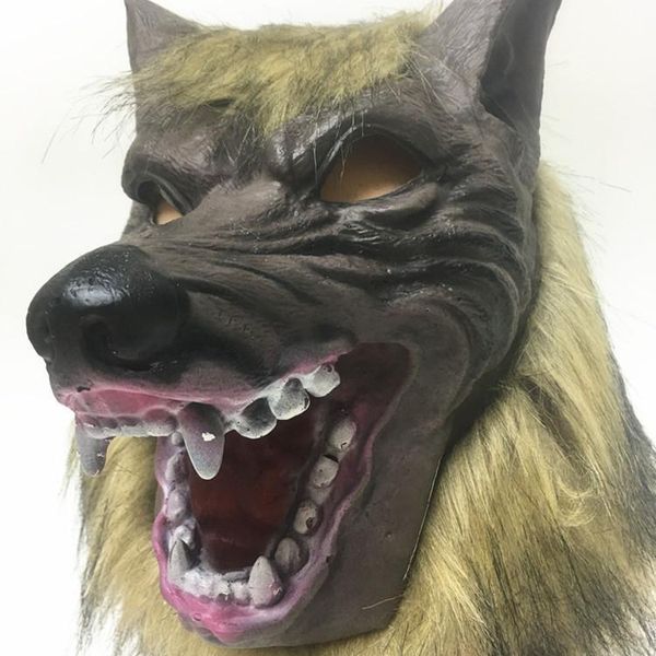 

men gloves props party dress wolf devil headgear terror wolf creepy costume halloween set headdress fancy gloves mask werewolf and wolf gkky
