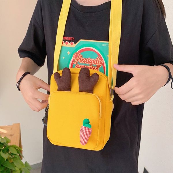 

large women canvas shopping bag 2020 fashion cute cartoon shoulder messenger bags casual women canvas small tote bag