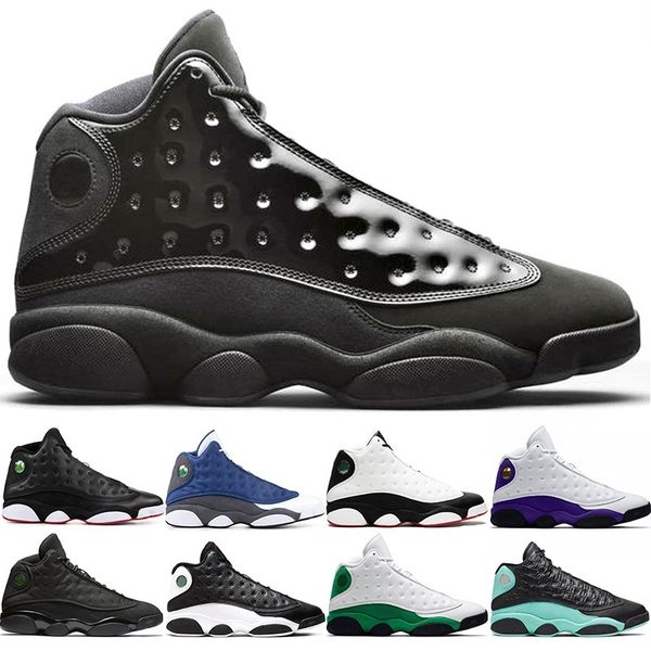 

men basketball shoes 13s mens trainers reverse he got game flint bred black cat sports shoes sneakers size 40-47