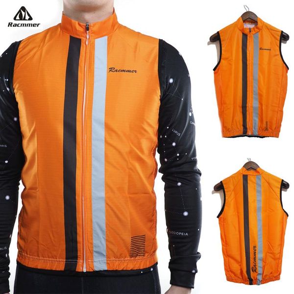 

racmmer 2020 reflective sleeveless windbreaker windser windproof cycling jersey clothing bicycle bike maillot chaleco, Black;red