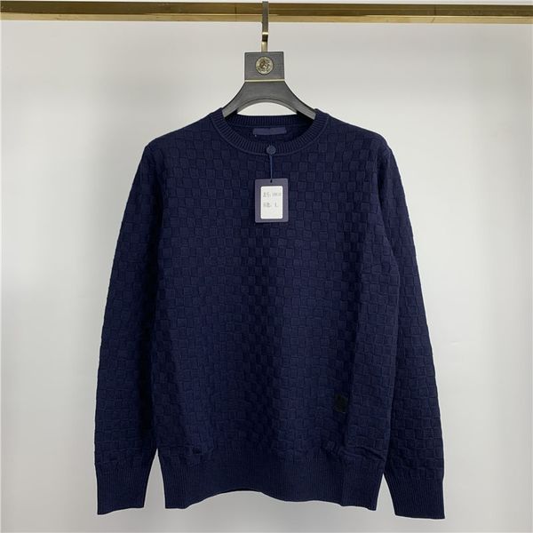 

2020new fw new arrival men's clothing designer rond damier sweaters long sleeve size -2xl, White;black