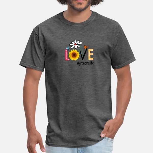 

love grandma life sunflower t shirt men designs short sleeve s-xxxl standard interesting fashion spring autumn novelty shirt