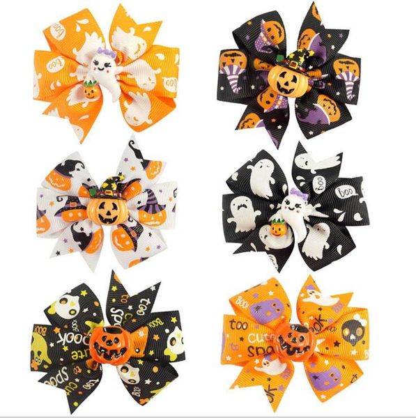 

american halloween bowknot headdress children's cartoon accessories bat stereo clip hair accessories gd590, Slivery;white