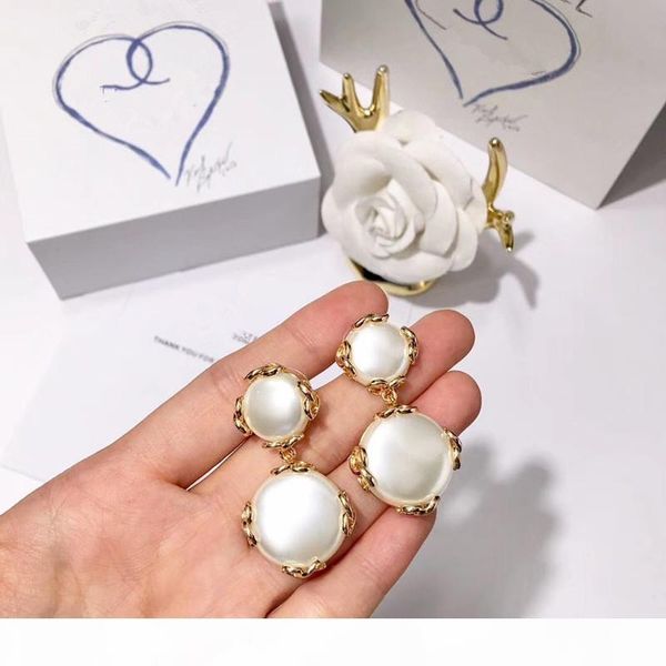 

counter with the same paragraph fashion woman earrings pearl earrings jewelry round earrings, Golden;silver