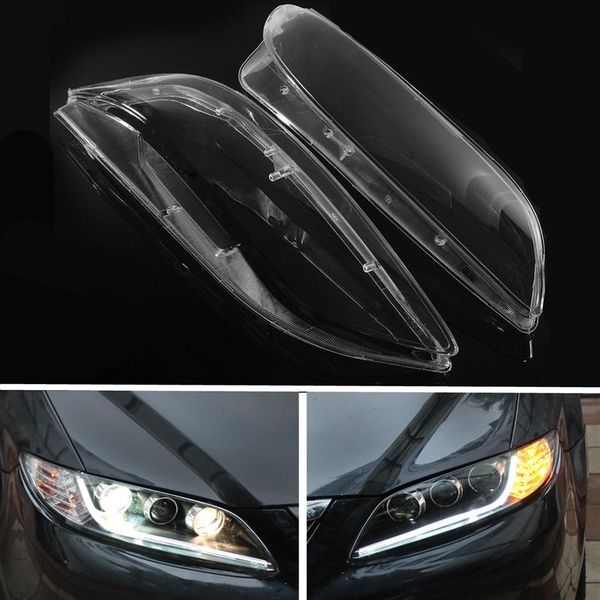 

1pcs clear right/left headlight glass cover clear headlamp cover lamp assembly for 6 2003- 2008 car light accessories