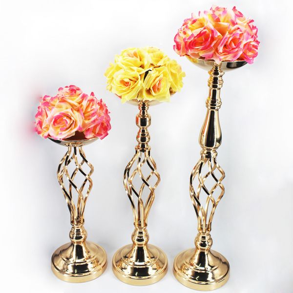 

candle holders 10pcs/lot table holder plating metal candlestick geometric romantic for wedding dinner decoration zzt049