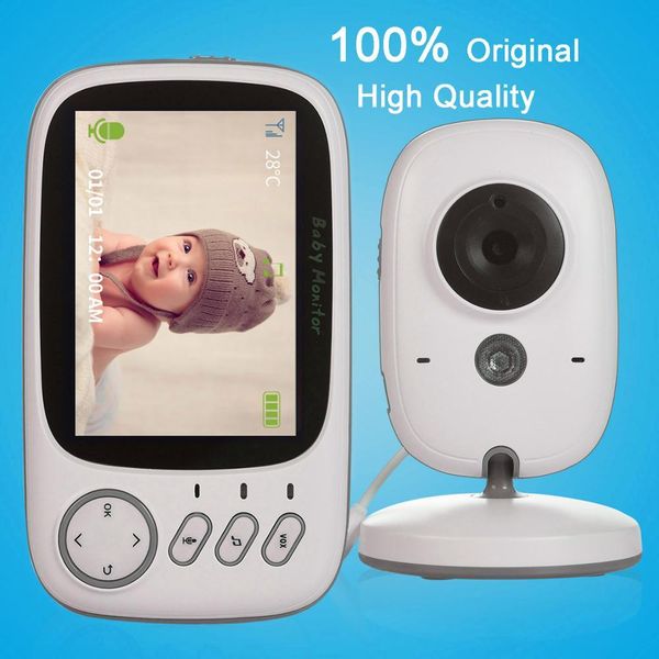 

vb603 3.2 inch lcd baby monitor ir night vision security temperature camera nanny temperature monitoring lullaby 2 way audio