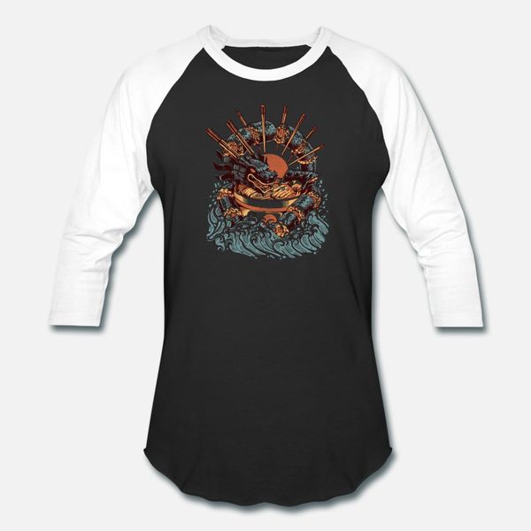 

dragon sushi ramen t shirt men printing 100% cotton o neck gents crazy funny summer letters shirt
