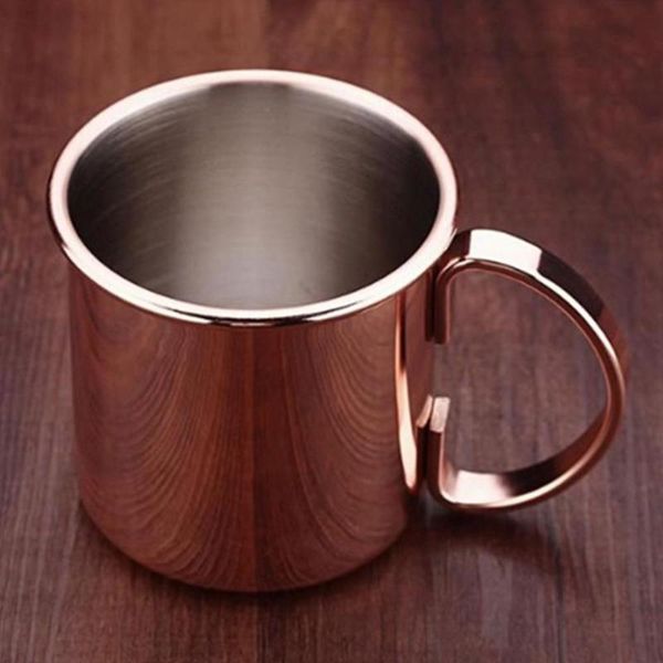 

500ml stainless steel moscow mule copper mug coffee beer cup bar party drinkware