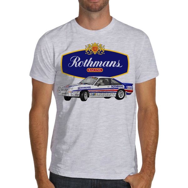 

opel manta 400 rothmans team gr.b wrc racing soft cotton t shirt white or gray