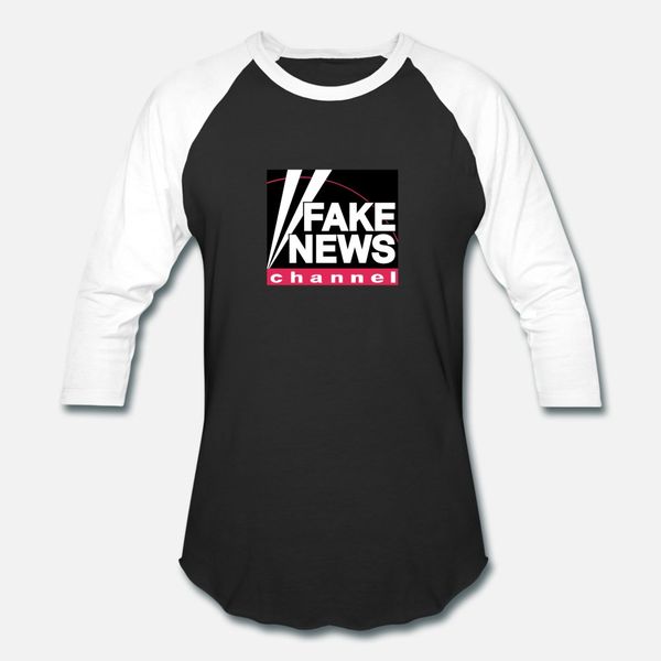 

fake news channel t shirt men customize 100% cotton s-xxxl homme gift fashion spring leisure shirt