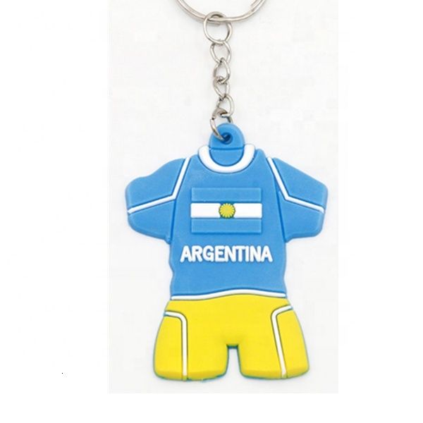 

завод настроить 3d мягких пвх резиновых цепей спорта ключа, Silver