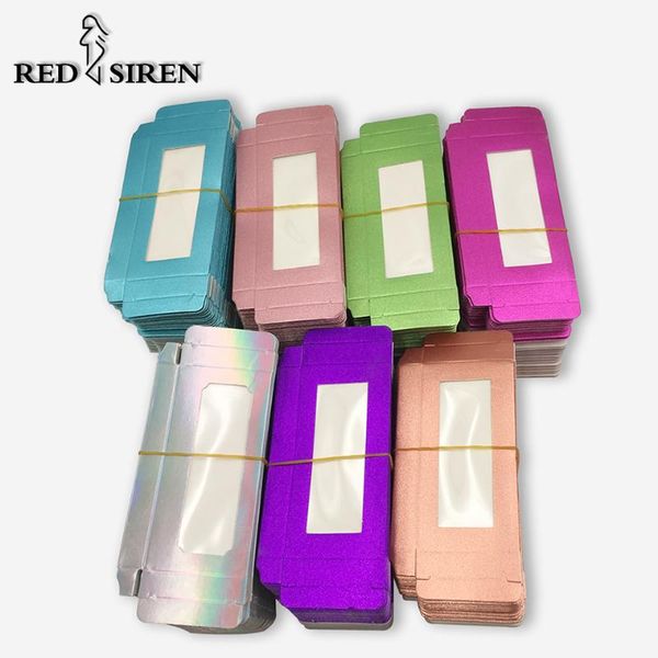 

20/30/50 pcs lash box packaging wholesale empty paper lashes case 7 colors eyelash packaging box wholesale eyelash boxes