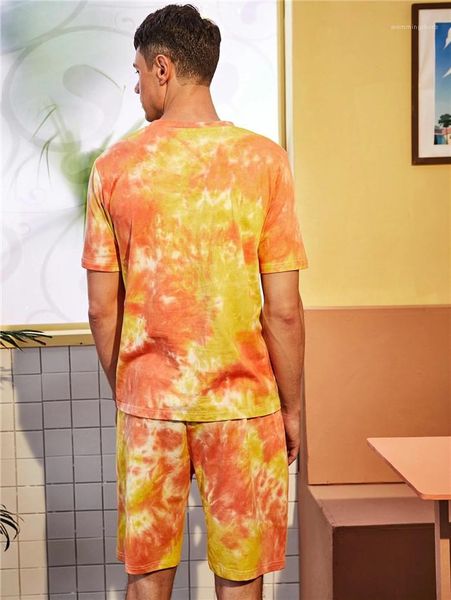 

o-образным вырезом свободные тенниска вскользь середина талии шорты homme мода спортивный костюм мужские лето костюм с коротким рукавом, Gray