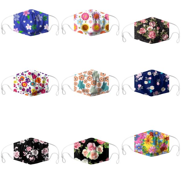 

designer washable masks breathable flame pattern face mask printing women men sunproof anti-dust cycling sports outdoor mouth masks#455, Black