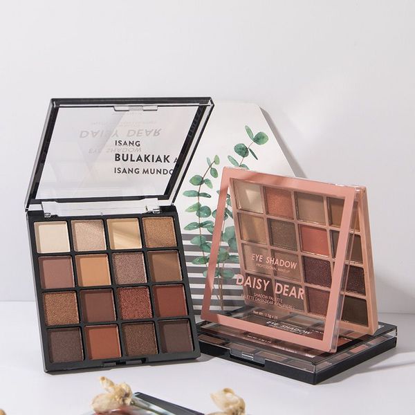 

waterproof smudge-proof easy to color shimmer matte eye shadow long lasting 16-color eye shadow palette