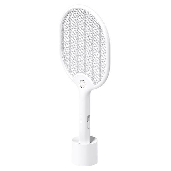 

with led lights bug zapper usb rechargable home use fly swatter abs repellents