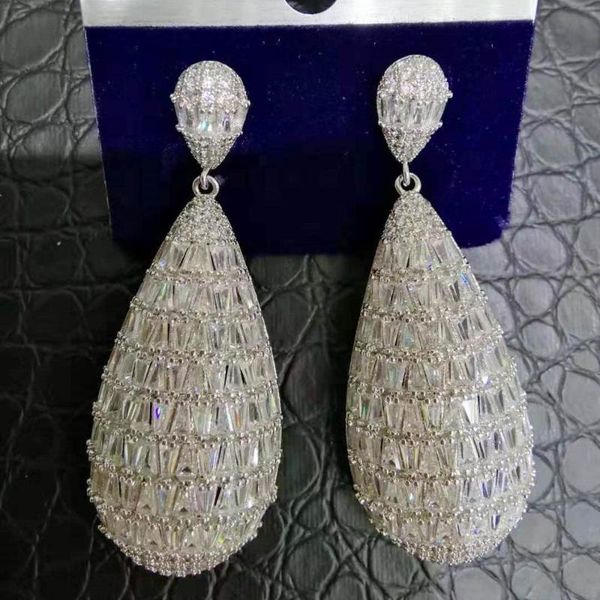 

GODKI 2020 Hot Fashion Statement Bridal Jewelry Wedding Earrings Trendy Zircon CZ Geometric Earrings For Women Accessories