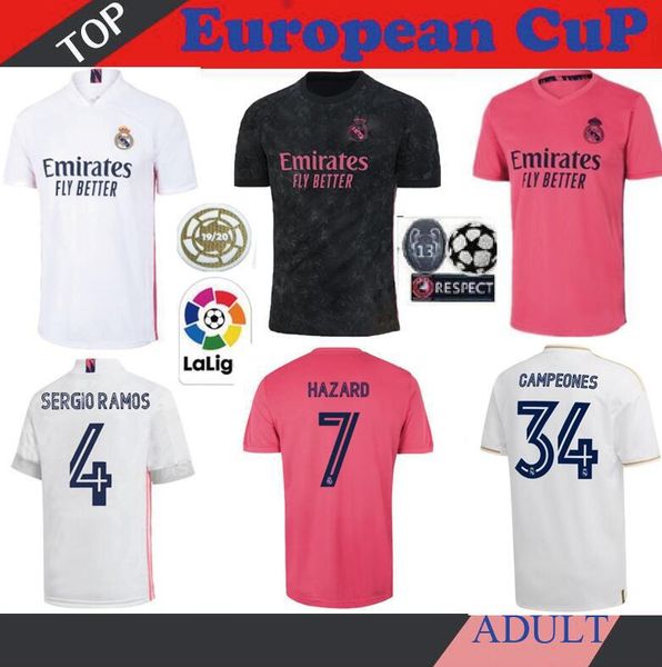 

20 21 real madrid home away soccer jerseys 2020 2021 hazard isco modric camiseta de fÃºtbol 19 20 21 bale james football uniforms, Black;yellow