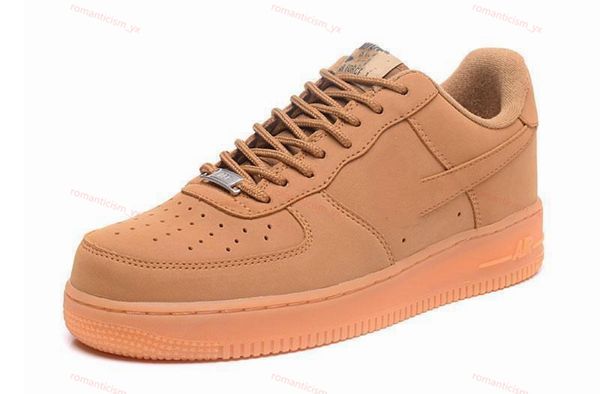

2020 new men women low cut one 1 casual shoes white black dunk skateboarding shoes classic af trainers high knit fashion shoes