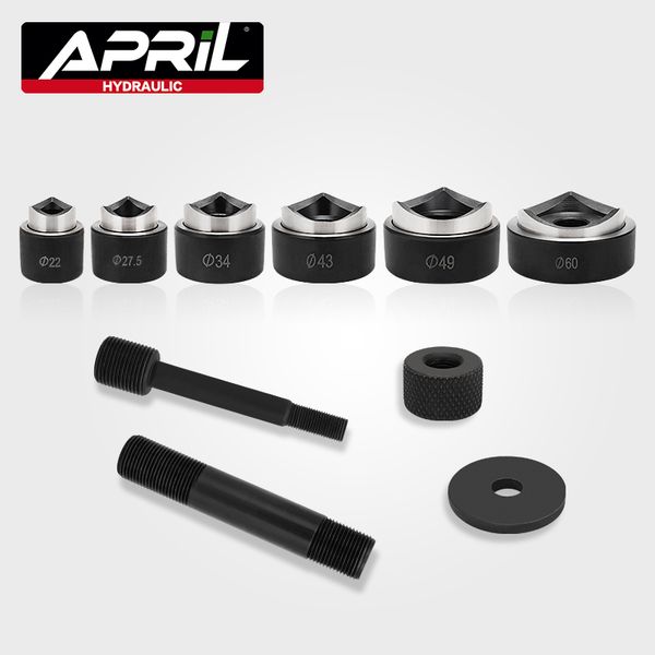 

6pcs hydraulic punch hole cutter mould/hole making hole cutter mould/round knockout punch tool set syk-8b