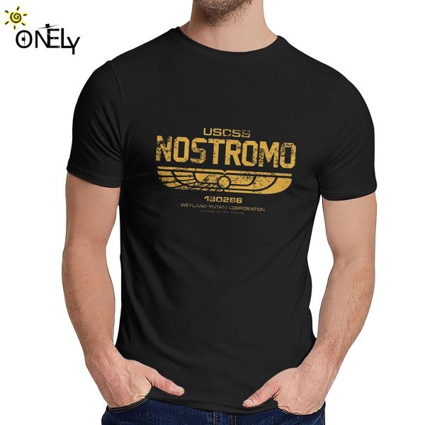 

classic round neck nostromo crew alien covenant t shirt custom for male pure cotton la camiseta s-6xl