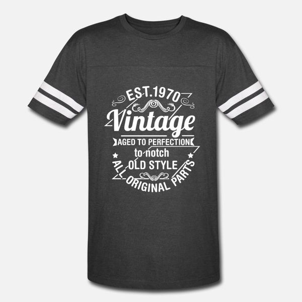 

1970 vintage birthday t shirt men print tee shirt size s-3xl fit interesting authentic spring pattern shirt, White;black