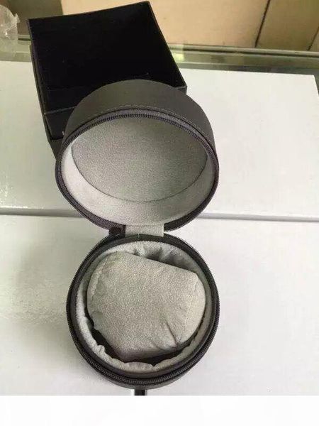 

luxury mens watch case accessories gray leather box original papers carry bag for tag watches gift boxes for womens wristwatch, Black;blue