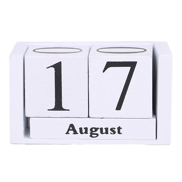 

wood calendar diy wood block home office decor perpetual calendar desk calendar