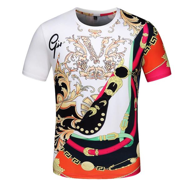 

роскошное мужские конструкторы t shirt высокого качества мужчины женщина пара вскользь с коротким рукавом мужской шею тройники 5 цветов m-3x, White;black