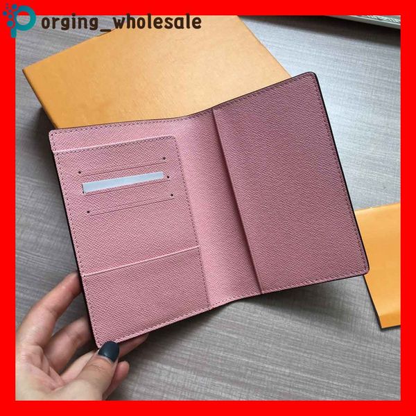 

passport package selling genuine leather classic passport holder credit card holder wallet card h08, Brown;gray