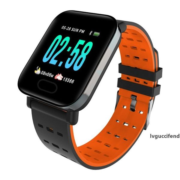 

a6 sports running band sedentary message sms reminder smart bracelet heart rate monitor calorie tracker ip67 waterproof wristband