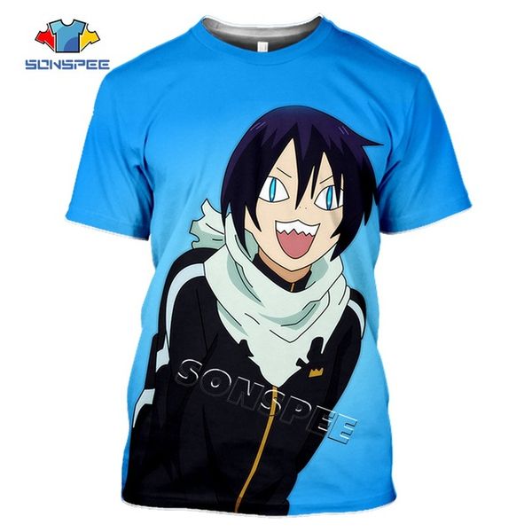 

anime noragami summer homme pullover 3d print shirts plus size horror aesthetic men clothing