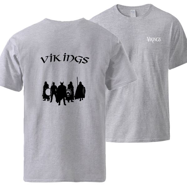 

mens лета с коротким рукавом футболки мода викинги печать хлопок tops tshirts 2020 человек марка сыпучие fit спортивная одежда топы черный т