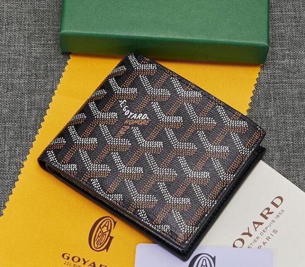 

2020 france paris style mens famous goya men women real-leather wallet with genuine leather multiple short wallets with box