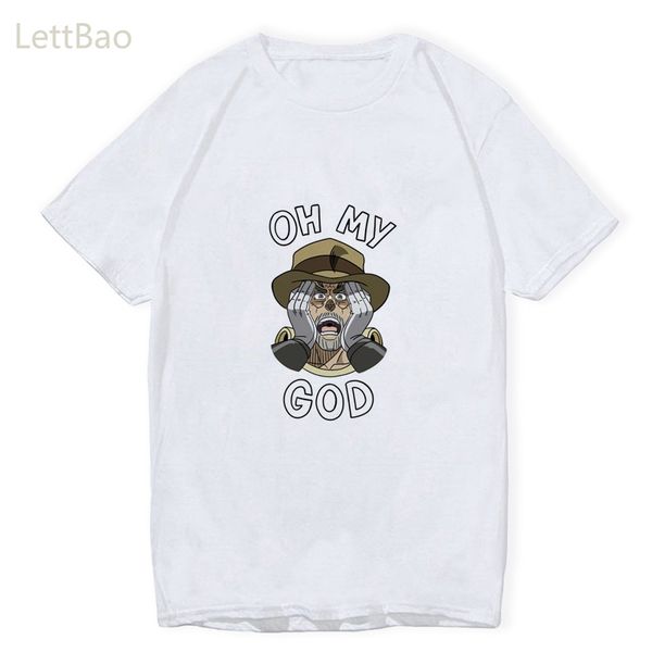 

harajuku jojo bizarre adventure oh my god graphic t shirt men women summer ullzang t-shirt streetwear tshirt 90s funny tees