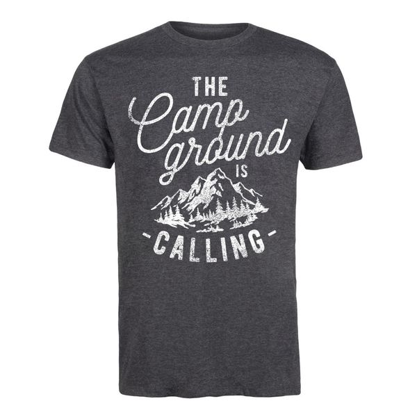 

спорт 2019 summer high quality men's street style мужчины кэмпграунд is calling - взрослые с коротким рукавом teeprinting на футболки