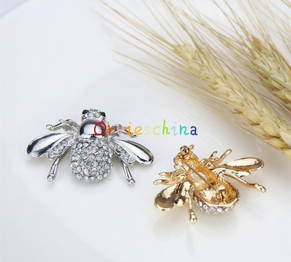 

2020 designer brooch hope selling insect animal bee diamond suit and shirt collar pin brooch accessories69, Gray