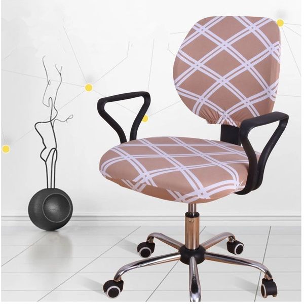 

2 pcs/set new printing stretch spandex chair cover for computer seat seat removable slipcovers cover chair anti-dirty office