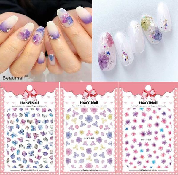 

элегантный florals nails art маникюр назад клей декаль украшения дизайн ногтей наклейки для ногтей советы по красоте, Black