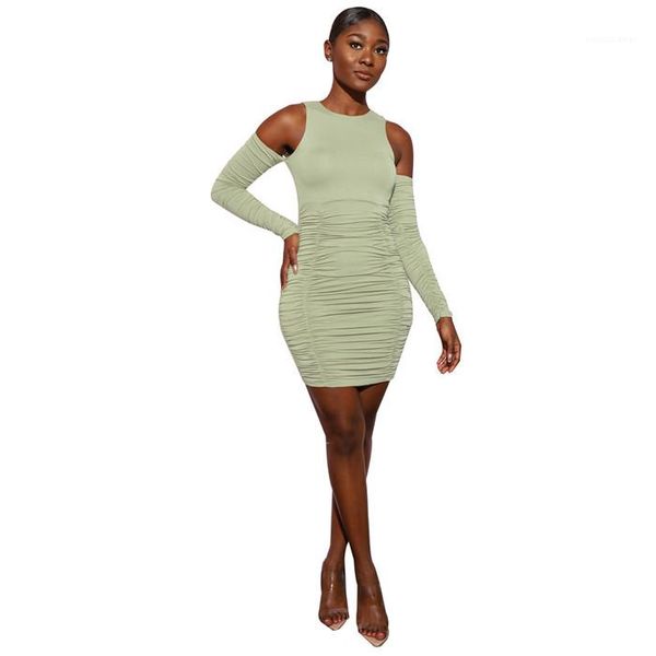 

гильзы платье женщина лета рукавов o-образным вырезом сплошной цвет платья женщин сексуальная одежда-футляр женщины плиссе с, Black;gray