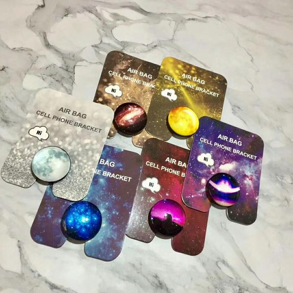 

cgjxsstarry series all -inclusive glass painted bracket airbag 3d lazy mobile phone bracket