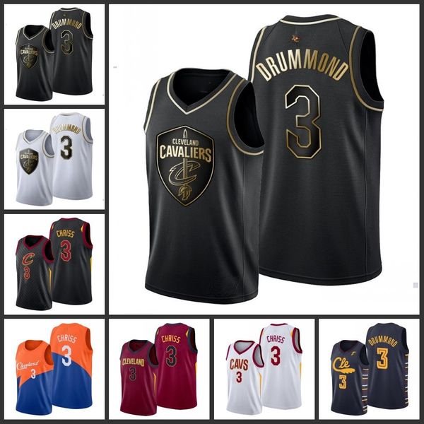 

cleveland cavaliers marquese chriss men city basketball jersey, Black