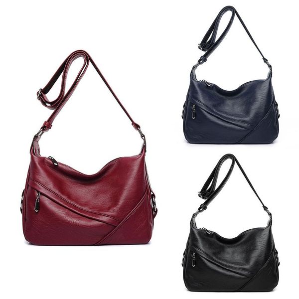 

women leather handbag retro sling shoulder bag ladies purse tote messenger satchel crossbody