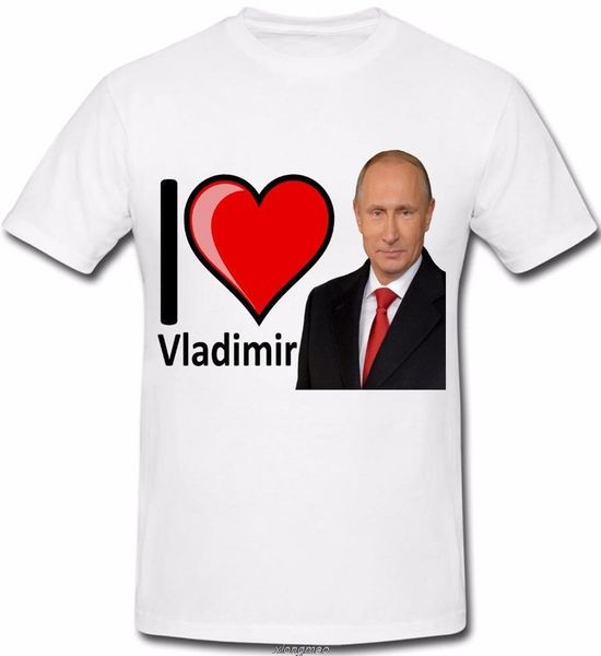 

t292 i love vladimir putin t shirt tee t-shirt russian president leader xmas good quality brand cotton shirt style cool shirts