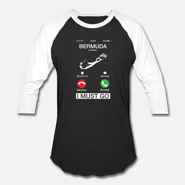 

bermuda is calling and i must go funny phone pun t shirt men printing short sleeve round collar clothing cute authentic summer shirt