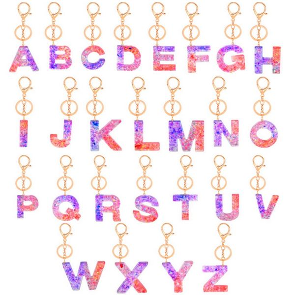 

блеск подвеска key chain акриловые брелок от а до z keyrings luxury key ring charm сумка sequined 26 letters держатель ключа аксессуары e921, Blue