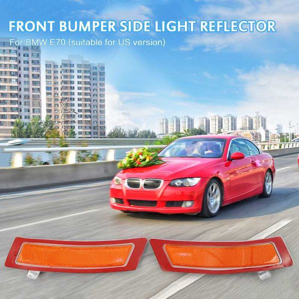 

front left&right bumper side reflectors front bumper side lights decorative off road lights led bar for e70 x5